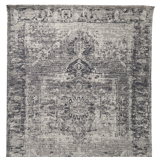 HomeRoots 8' Charcoal and Gray Moroccan Hand-Woven Vintage Area Rug for Cozy Living Spaces and Style 9' X 12' 609384