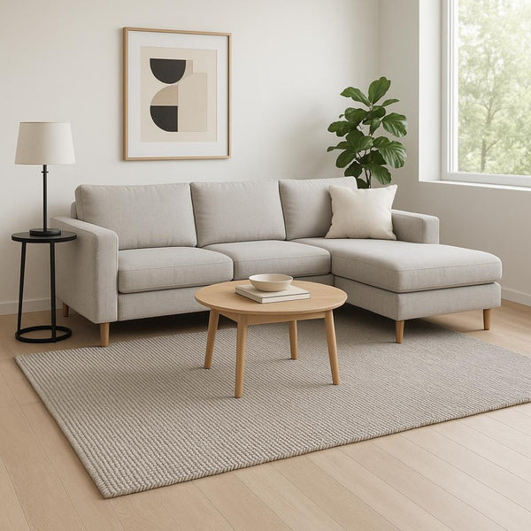 HomeRoots 5' Hand-Woven Beige Berber Area Rug - Artisanal Softness, Timeless Style & Unique Comfort for Any Space 9' X 12' 609387