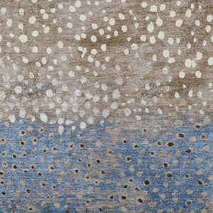 HomeRoots 5' Khaki and Taupe Abstract Indoor Outdoor Area Rug - Modern Design, Easy Care, Pet-Friendly Solution 10' X 14' 609467