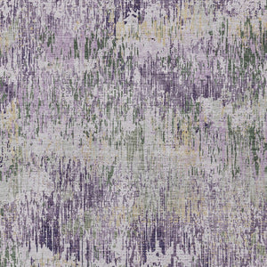 HomeRoots 5' Striped Lavender and Purple Area Rug - Stylish, Washable Design for Indoor and Outdoor Use 5' X 8' 609553