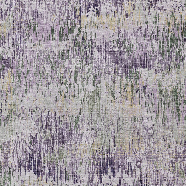 HomeRoots 5' Striped Lavender and Purple Area Rug - Stylish, Washable Design for Indoor and Outdoor Use 5' X 8' 609553
