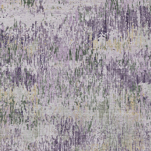 HomeRoots 5' Striped Lavender and Purple Area Rug - Stylish, Washable Design for Indoor and Outdoor Use 9' X 12' 609556