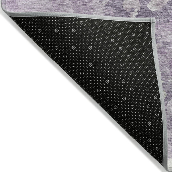 HomeRoots 5' Abstract Lavender and Lilac Washable Area Rug – Stylish, Durable Design for Indoor and Outdoor Use 5' X 8' 609571