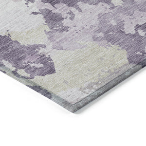 HomeRoots 5' Abstract Lavender and Lilac Washable Area Rug – Stylish, Durable Design for Indoor and Outdoor Use 5' X 8' 609571