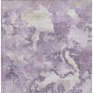 HomeRoots 5' Abstract Lavender and Lilac Washable Area Rug – Stylish, Durable Design for Indoor and Outdoor Use 8' X 10' 609573