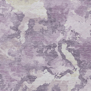HomeRoots 5' Abstract Lavender and Lilac Washable Area Rug – Stylish, Durable Design for Indoor and Outdoor Use 8' X 10' 609573