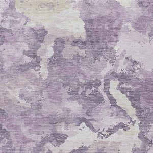 HomeRoots 5' Abstract Lavender and Lilac Washable Area Rug – Stylish, Durable Design for Indoor and Outdoor Use 9' X 12' 609574