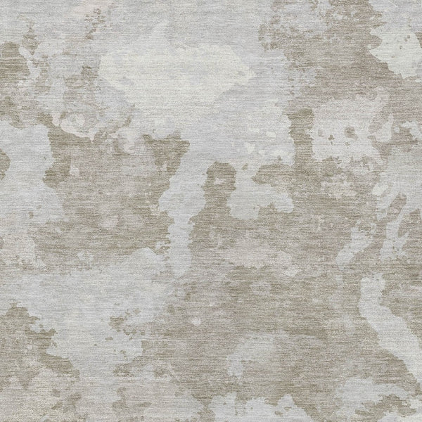 HomeRoots 5' Stylish Taupe and Brown Abstract Area Rug – Washable, Durable, Indoor/Outdoor Versatility for Any Space 9' X 12' 609586