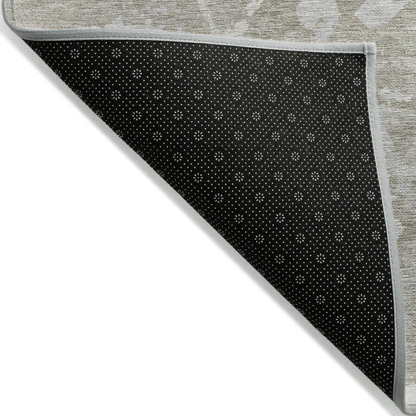 HomeRoots 5' Stylish Taupe and Brown Abstract Area Rug – Washable, Durable, Indoor/Outdoor Versatility for Any Space 10' X 14' 609587