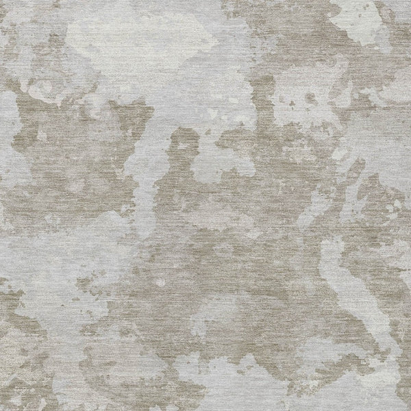 HomeRoots 5' Stylish Taupe and Brown Abstract Area Rug – Washable, Durable, Indoor/Outdoor Versatility for Any Space 10' X 14' 609587