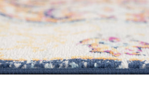 HomeRoots 25' Southwest Medallion Runner Rug in Beige, Rust & Purple - Durable, Stylish for High-Traffic Areas! 609674