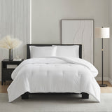 Madison Park Honeycomb Textured Casual Oversized Down Alternative Comforter MP10-8279 White