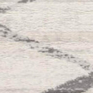 HomeRoots 2' Beige and Gray Abstract Runner Rug - Durable, Stain-Resistant, Modern Design for Entryways & Hallways 609709
