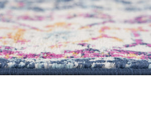 HomeRoots 2' x 25' Blue and Beige Southwestern Runner Rug – Durable, Stain-Resistant Design for High-Traffic Areas 609716