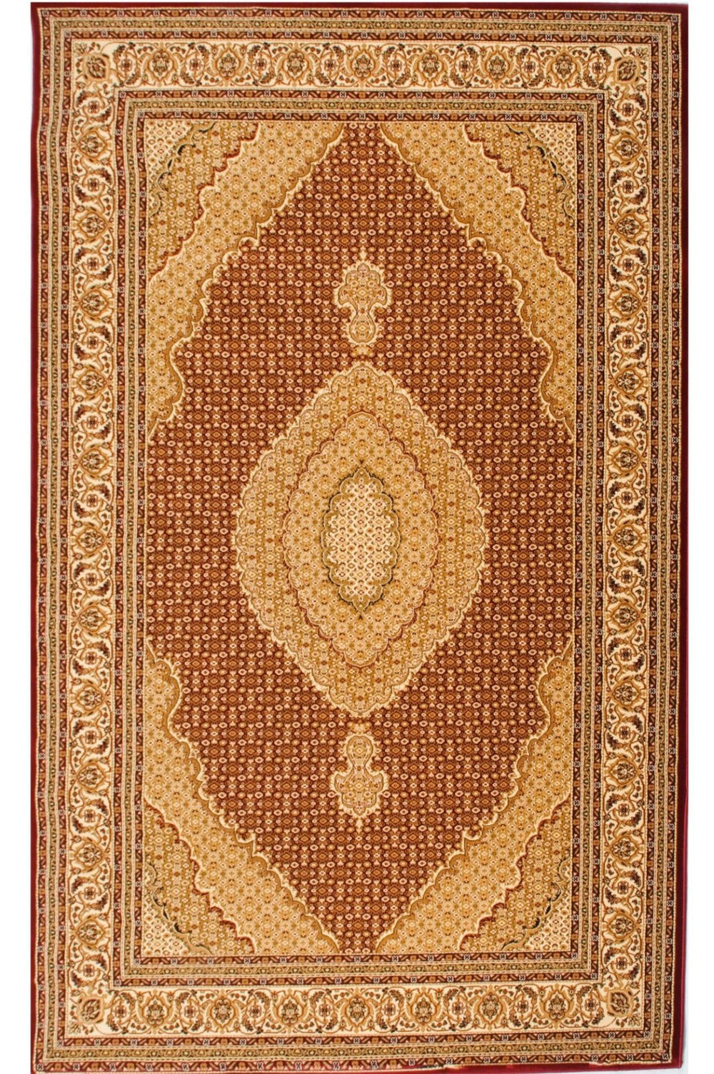 HomeRoots 2' Red and Beige Moroccan Runner Rug - Durable, Stylish Accent for Hallways, Kitchens, and Entryways 609750
