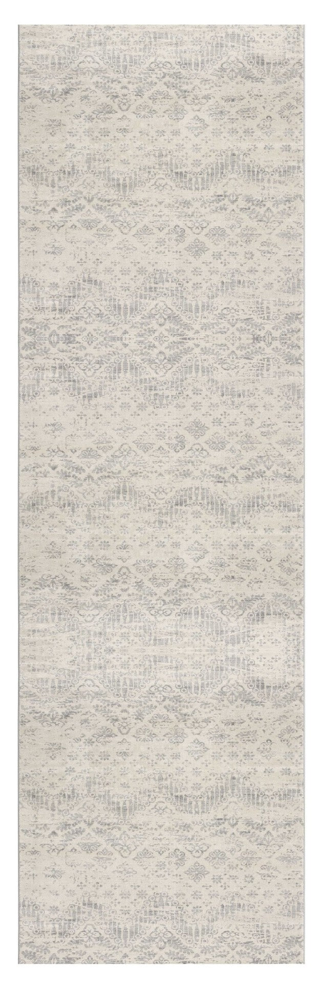 HomeRoots 2' Beige and Gray Abstract Area Rug - Contemporary Soft Polypropylene for High-Traffic Spaces 609806