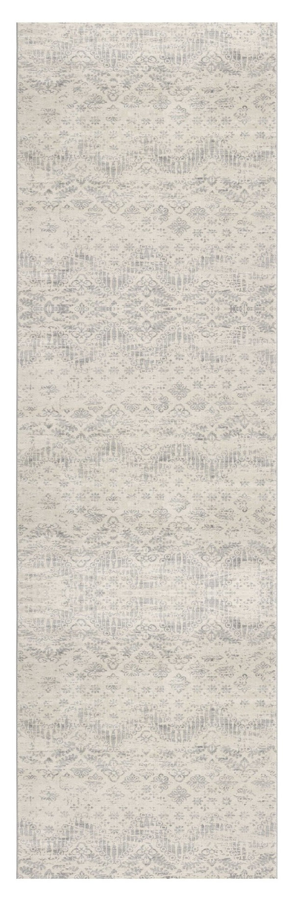 HomeRoots 2' Beige and Gray Abstract Area Rug - Contemporary Soft Polypropylene for High-Traffic Spaces 609806