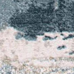 HomeRoots 17' Runner Blue and Beige Abstract Rug - Soft, Stain-Resistant, Durable for Hallways & Busy Homes 609821