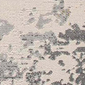 HomeRoots 17' Runner Gold and Gray Abstract Area Rug - Soft, Durable Design for Hallways and High-Traffic Areas 609827
