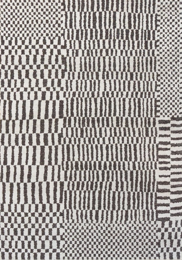 Geometric Berber Area Rug Recycled Pet Machine Washable Uv Protected Neutral Indoor