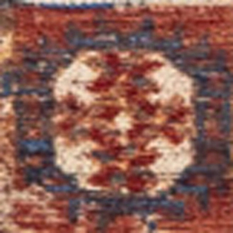 HomeRoots 9x13 Washable Tribal Area Rug in Bold Red Pet Recycled Fibers Uv Protected Low Pile 609965