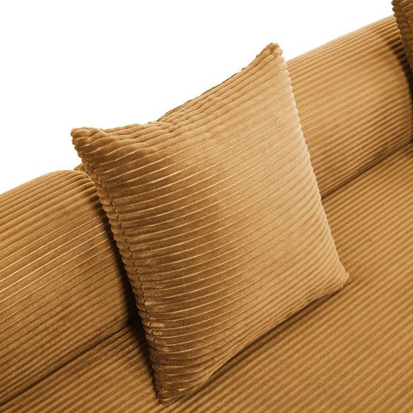 English Elm United We Win Convertible Folding Sofa Bed – Cozy Corduroy Memory Foam Couch For Small Spaces! W1568S00251-GIGA