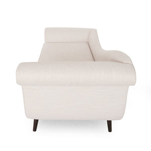 English Elm Chaise Lounge Velvet Upholstered with Birch Legs Elegant Salon Style Living Room Accent 69103.00FBGE