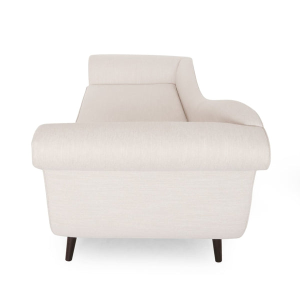 English Elm Chaise Lounge Velvet Upholstered with Birch Legs Elegant Salon Style Living Room Accent 69103.00FBGE