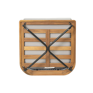 English Elm Christopher Knight Home® - Lucca Outdoor 4-Piece Acacia Wood Conversation Set With Water-Repellent Cushions For Stylish Living N773OC00019G