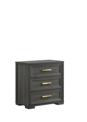 English Elm Colorado Modern Wood Nightstand with Ball Bearing Drawers for Stylish Bedrooms B009P466449