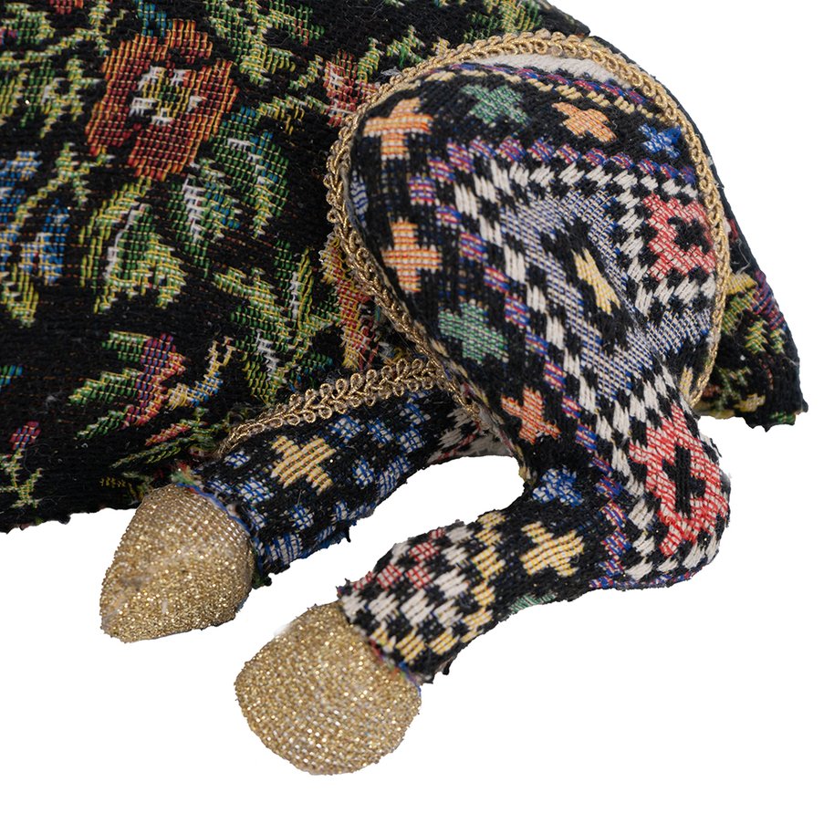 English Elm 12.2x6.3x10.5" Velvet Foam Sitting Deer — Elegant Decorative Accent for Any Decor, 16x16x10 Display Piece W2078P359169