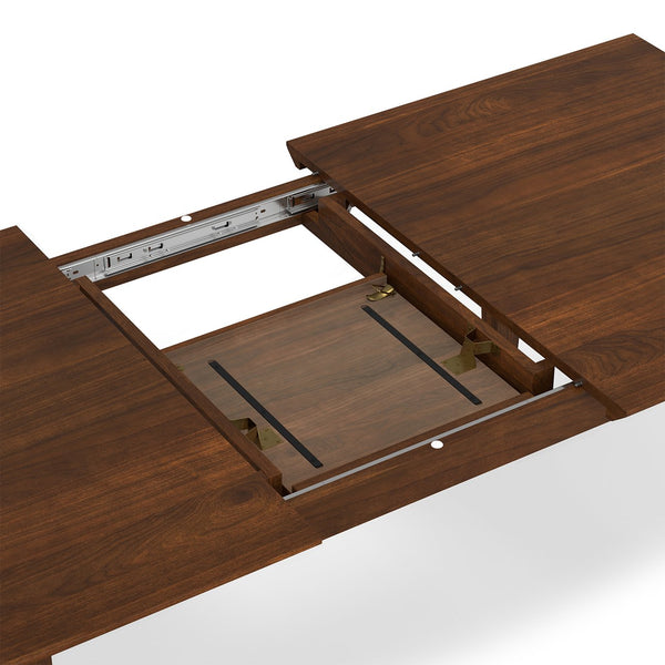 English Elm Colby Extendable Dining Table 60-76" In Handcrafted Walnut - Contemporary, Durable, Versatile Design B136P266910