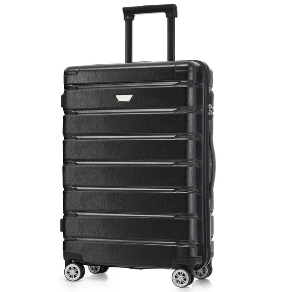 English Elm Hardshell 3 Piece Travel Set with Spinner Wheels Abs Pc Suitcase for Easy Airport Rolling N730P245304B