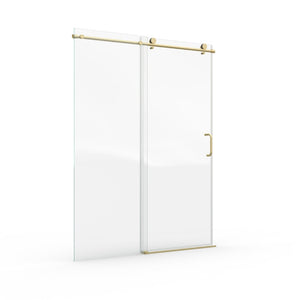 English Elm All-in-one Brushed Gold Shower Door Hardware Kit for Modern Frameless Enclosures W1920P416264