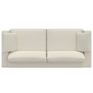 English Elm Charlie Oversized Deep Seater Sofa - Eco-Friendly Cream Fabric, Plush Comfort, Perfect For Lounging B136P199253