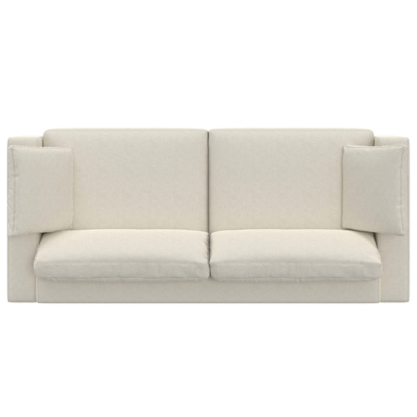 English Elm Charlie Oversized Deep Seater Sofa - Eco-Friendly Cream Fabric, Plush Comfort, Perfect For Lounging B136P199253