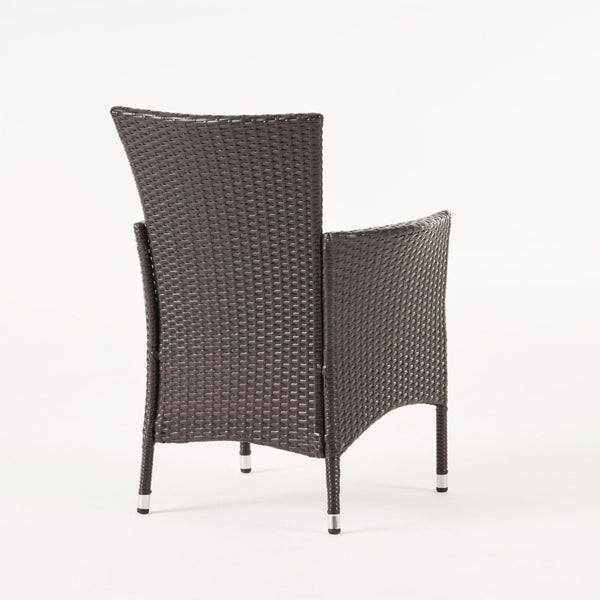 English Elm Clementine All-weather Pe Wicker Outdoor Dining Chairs Set of 2 Patio Seating N768P375856A