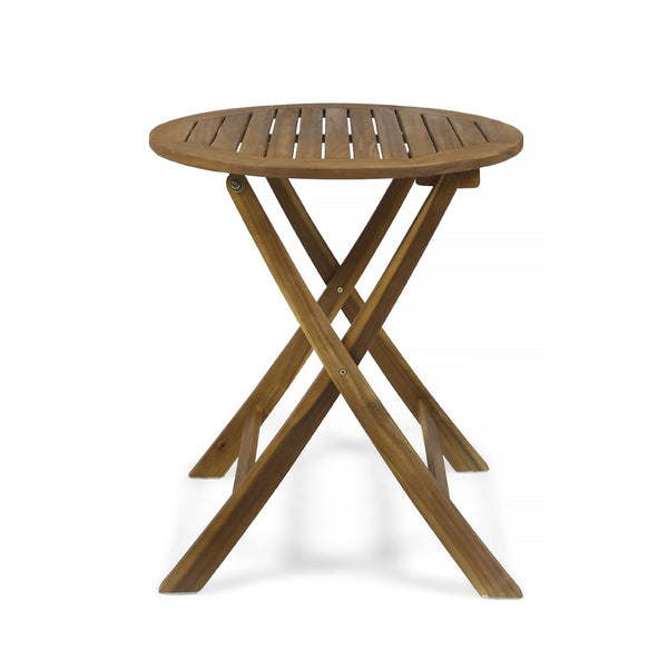English Elm Hillside Acacia Wood Outdoor Bistro Set with Cane Seats Foldable Patio Dining 65090.00