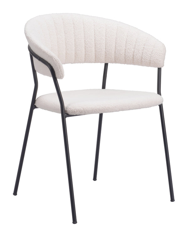 Josephine Dining Chair - Set of 2 Cream 109669 Zuo Modern