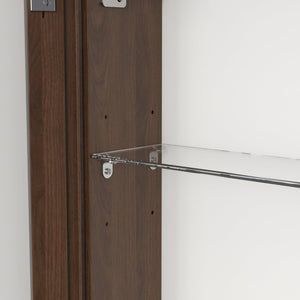 English Elm 32*28medicine Cabinet Aluminum Wall Mount Mirrored Storage with Adjustable Bathroom Shelves W708P421793