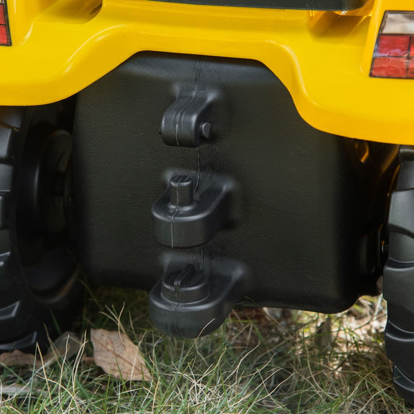 English Elm Aosom Kids Pedal Excavator Toy with Scooping Bucket and Rear Hitch for Ages 3 to 6 W2225P217061
