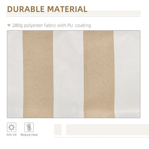 English Elm Outsunny 12' X 10' Manual Retractable Awning – Durable Uv-Resistant Shade For Patios, Decks & Balconies W2225P200941-GIGA