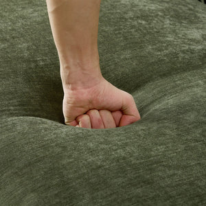 English Elm 145.67'' Mid-Century Green Upholstered Sofa With Right-Facing Chaise For Stylish Living Spaces & Comfort W876S00323