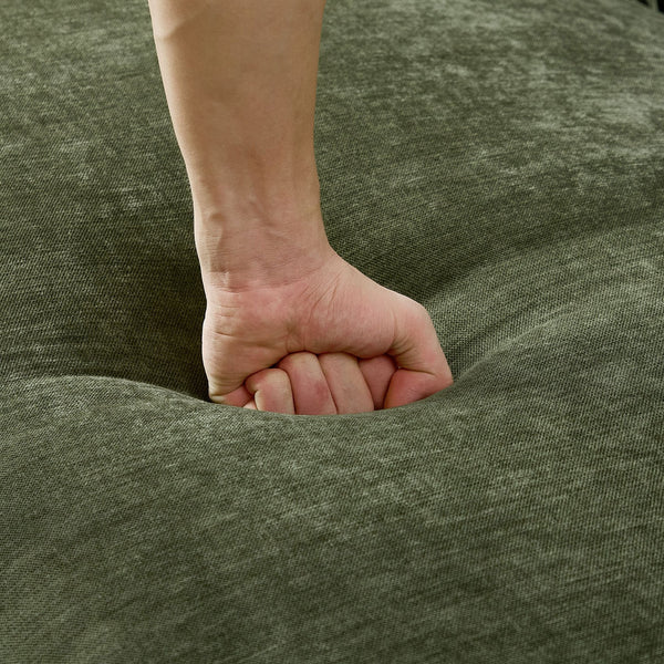 English Elm 145.67'' Mid-Century Green Upholstered Sofa With Right-Facing Chaise For Stylish Living Spaces & Comfort W876S00323