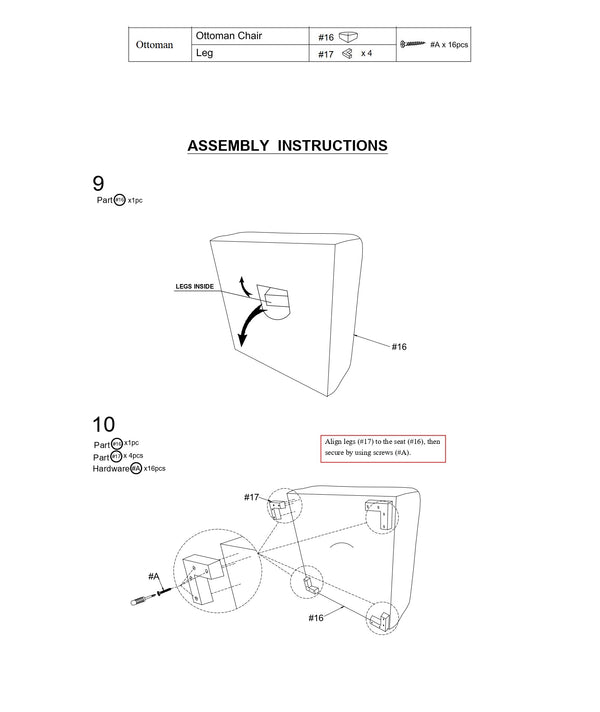 English Elm Living Massive Ottoman with Memory Foam Top, Cozy Chenille Upholstery, Solid Wood Legs, 42"x42" Gray 41 L x 41 W x 18 H B01179794
