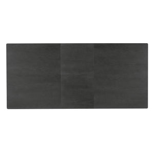 English Elm TOPMAX Rustic 7-Piece Solid Wood Extendable Dining Set with 18" Removable Leaf, 6 Upholstered Chairs, 2 Drawers Dark Gray,White SP000078AAE