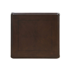 English Elm Traditional End Table - Solid Wood With Elegant Cabriole Legs, Rich Java Finish & Carved Details B2741P361144-GIGA