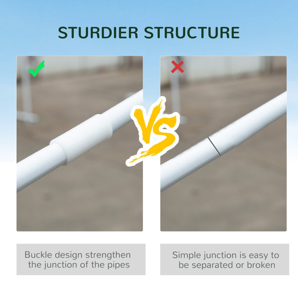 English Elm Outsunny 10' X 20' Party Tent With Removable Sidewalls - Elegant Gazebo For Outdoor Events & Bbqs W2225P174217-GIGA