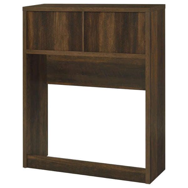 English Elm Geary Twin Bookcase Headboard Set with Nightstands Usb Charging Matte Finish Dark Brown B062S01698