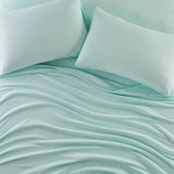 True North by Sleep Philosophy Micro Fleece Casual Sheet Set TN20-0593 Aqua